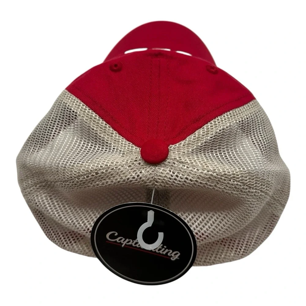 Captivating Wisconsin Badgers‎ Hat Cap Snapback Trucker Adjustable Red Striped